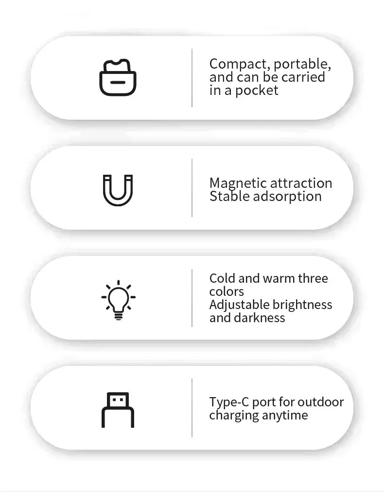 Portable Magnetic Mobile Phone Selfie Fill Light,  Rechargeable Phone Selfie Light for Selfies/Photography/TikTok/live streaming