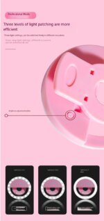 1pcs Rechargeable Mobile Phone Full Light Live RK12 Clip on Light Selfie Light Portable Lighting Photo Beauty Light - Image 5