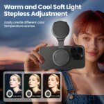 Magnetic Light Led Fill Light Phone Selfie Light Three-level Adjustment Portable Accessories For iPhone 17 16 15 For Magsafe - Image 2