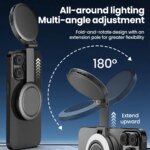 Magnetic Light Led Fill Light Phone Selfie Light Three-level Adjustment Portable Accessories For iPhone 17 16 15 For Magsafe - Image 6