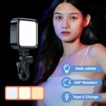 Portable LED video conferencing light for selfies for iPads cell phones laptops cameras tablet Flash Fill Light Photography Lamp