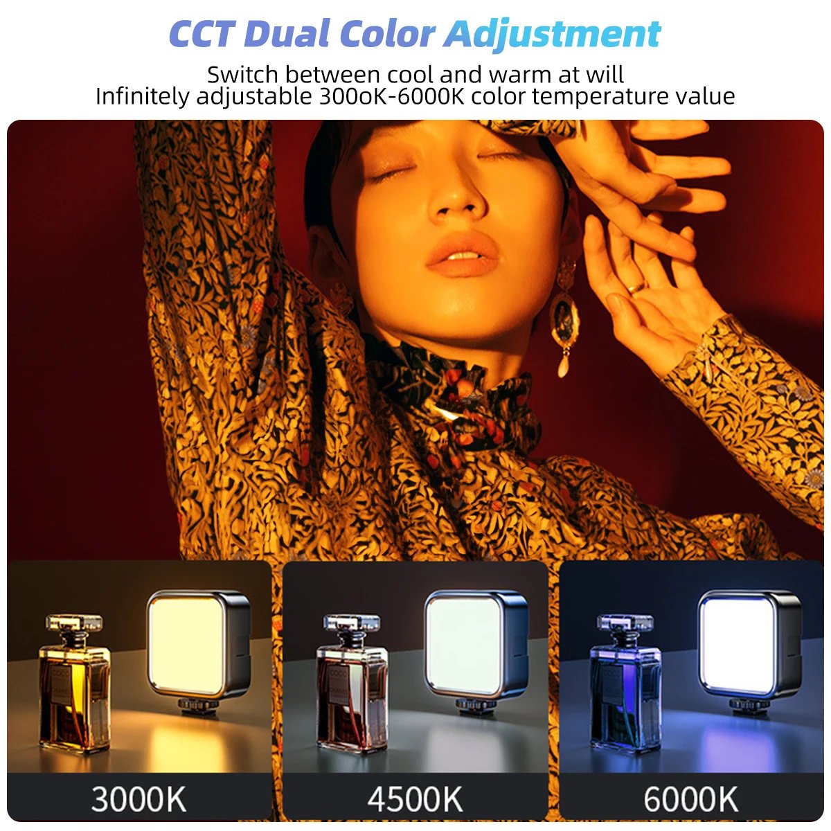 Portable LED video conferencing light for selfies for iPads cell phones laptops cameras tablet Flash Fill Light Photography Lamp