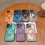 Matte Ring Holder Glass Lens Phone Case For iPhone 16 15 14 13 12 11 17 Pro Max 17 Air 16e For Magsafe Wireless Magnetic Cover - Image 6