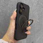 Matte Ring Holder Glass Lens Phone Case For iPhone 16 15 14 13 12 11 17 Pro Max 17 Air 16e For Magsafe Wireless Magnetic Cover - Image 4