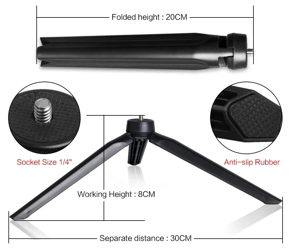 Dimmable26cm LED Ring Light Kit with Tripod Stand 120 Beads USB Selfie Light for Live Streaming Photography Video Makeup Studio