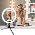Dimmable26cm LED Ring Light Kit with Tripod Stand 120 Beads USB Selfie Light for Live Streaming Photography Video Makeup Studio - Image 2