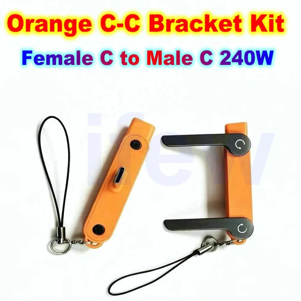 USB Type C Flat Charger Charging Cable C Kick Cable Stand With Invisible Support Foldable Phone Holder 240W Charge Wire Bracket