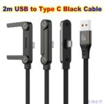 USB Type C Flat Charger Charging Cable C Kick Cable Stand With Invisible Support Foldable Phone Holder 240W Charge Wire Bracket - Image 6