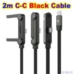 USB Type C Flat Charger Charging Cable C Kick Cable Stand With Invisible Support Foldable Phone Holder 240W Charge Wire Bracket - Image 4