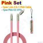 USB Type C Flat Charger Charging Cable C Kick Cable Stand With Invisible Support Foldable Phone Holder 240W Charge Wire Bracket - Image 5