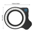 APEXEL LensLight with 37-52mm Adapter Ring Used for Camera and Phone Macro Photography,Mobile Phone Fill Light&Camera Fill Light - Image 2