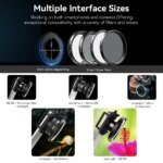 APEXEL LensLight with 37-52mm Adapter Ring Used for Camera and Phone Macro Photography,Mobile Phone Fill Light&Camera Fill Light - Image 3