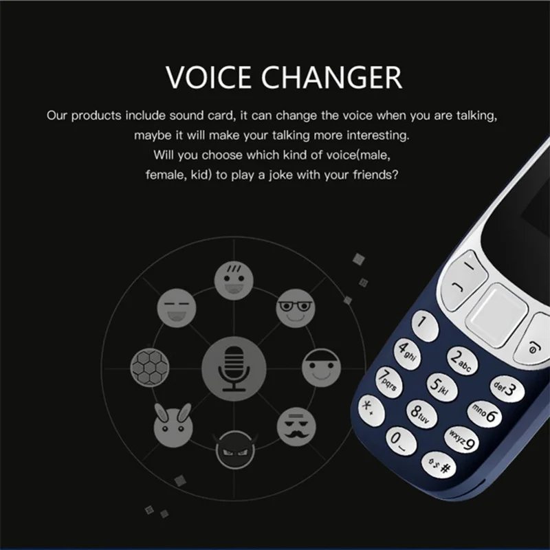 Mini Portable L8star Bm10 Tiny Micro Mobile Phone Dual Sim Card With Mp3 Player FM Unlocked Cellphone Voice Change Dialing Phone