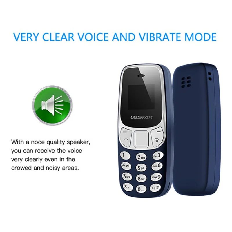 Mini Portable L8star Bm10 Tiny Micro Mobile Phone Dual Sim Card With Mp3 Player FM Unlocked Cellphone Voice Change Dialing Phone