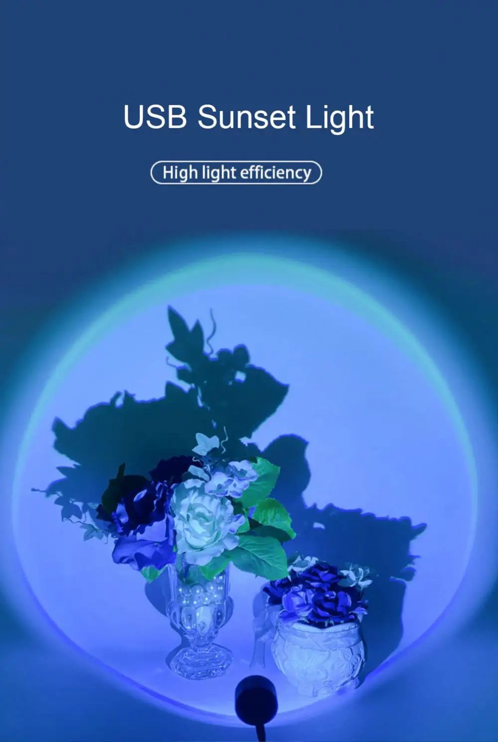 USB Sunset Light Self Photography Lamp LED Rainbow Neon Night Lights Projector Lights Bedroom Home Decoration Atmosphere Lights