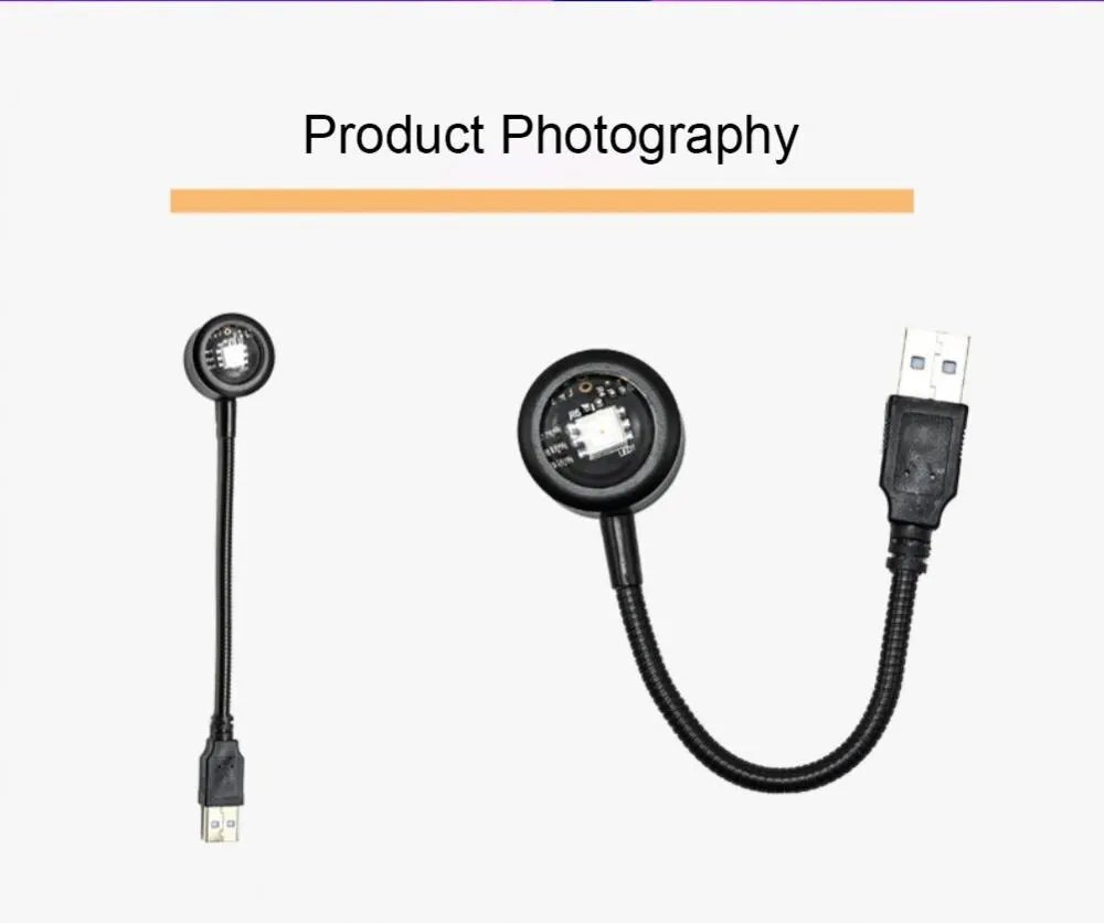 USB Sunset Light Self Photography Lamp LED Rainbow Neon Night Lights Projector Lights Bedroom Home Decoration Atmosphere Lights