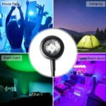 USB Sunset Light Self Photography Lamp LED Rainbow Neon Night Lights Projector Lights Bedroom Home Decoration Atmosphere Lights - Image 5