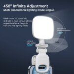 Portable Mini Selfie Fill Light LED Rechargeable Modes Adjustable Brightness Universal Clip for Phone Laptop Tablet Video Makeup - Image 5
