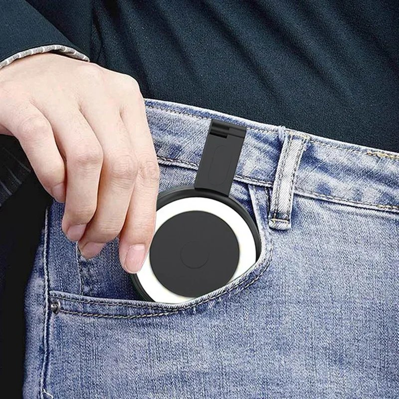 Magsafe Magnetic Selfie Ring Light, LED Fill Light, 180° Adjustable Angle, Compatible with iPhone and Android Phone Holder