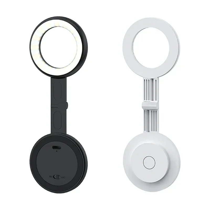 Magsafe Magnetic Selfie Ring Light, LED Fill Light, 180° Adjustable Angle, Compatible with iPhone and Android Phone Holder