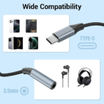 HiFi USB Type C to 3.5mm Jack Adapter Cable Wired Headphone Converter Aux for iPhone 15 16 Car Plug and Play Huawei Xiaomi - Image 4