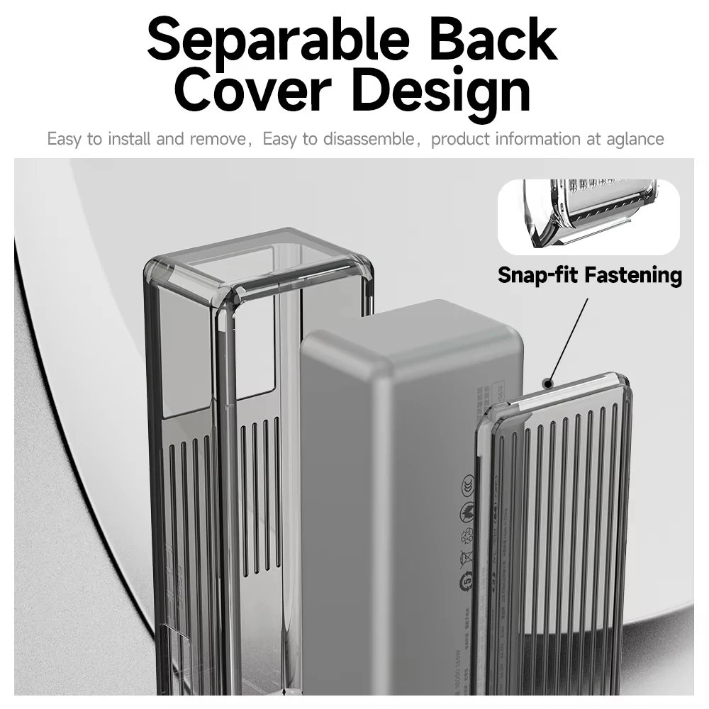 SIKAI Silicone Case For Xiaomi 165W Power Bank 10000mAh PB1165MI Portable Charger Protective Cover Shockproof Skin