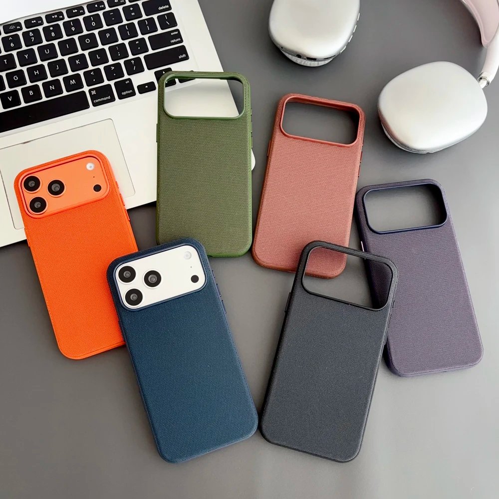 New Tech Woven Case For iPhone 17 Air 16 15 14 13 Pro Max TechWoven For Magsafe Wireless Charging Shockproof Magnetic Cover