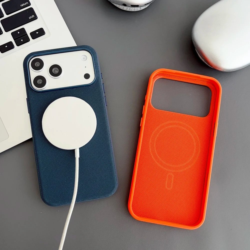 New Tech Woven Case For iPhone 17 Air 16 15 14 13 Pro Max TechWoven For Magsafe Wireless Charging Shockproof Magnetic Cover