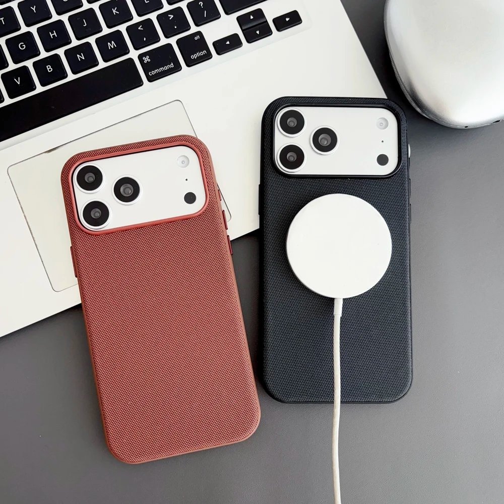 New Tech Woven Case For iPhone 17 Air 16 15 14 13 Pro Max TechWoven For Magsafe Wireless Charging Shockproof Magnetic Cover