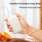 Shockproof Silicone Case for Xiaomi Built-in Cable Power Bank 10000mAh P15ZM Dustproof Protective Power Bank Case - Image 2