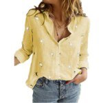 Vintage Cotton Linen Blouse Shirt Top Blusa Feminina Roupas Long Sleeve Female Casual Quality Spring Autumn Shirt Women Tops - Image 2