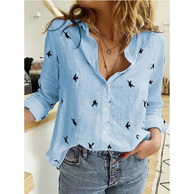 Vintage Cotton Linen Blouse Shirt Top Blusa Feminina Roupas Long Sleeve Female Casual Quality Spring Autumn Shirt Women Tops