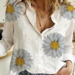 Vintage Cotton Linen Blouse Shirt Top Blusa Feminina Roupas Long Sleeve Female Casual Quality Spring Autumn Shirt Women Tops