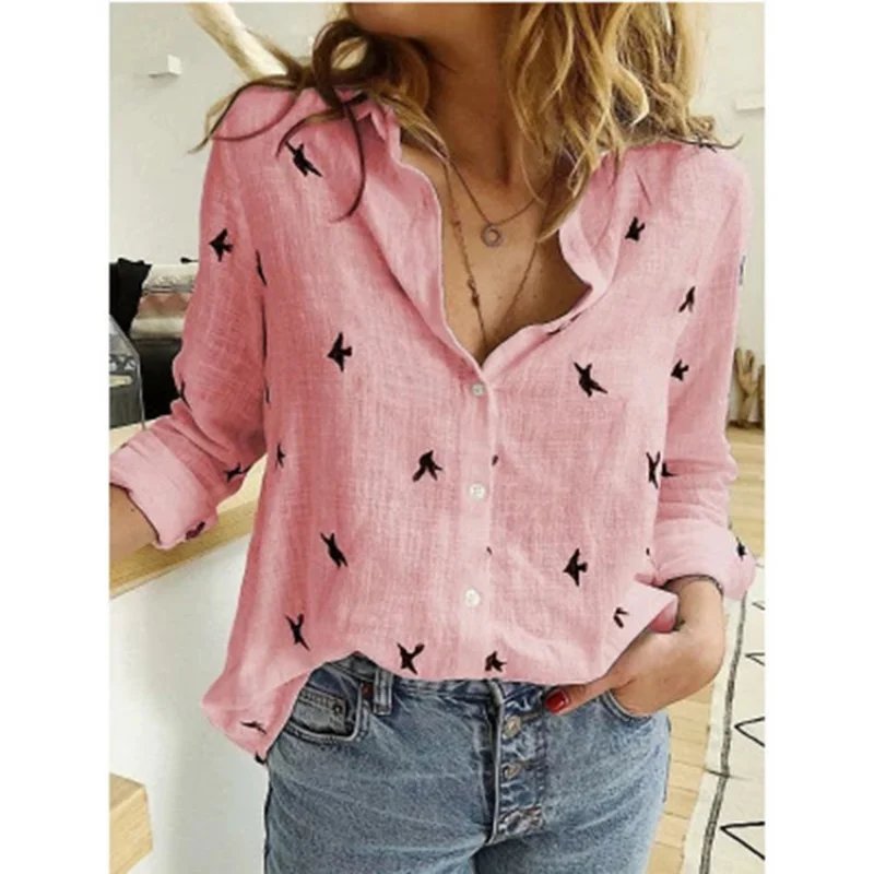Vintage Cotton Linen Blouse Shirt Top Blusa Feminina Roupas Long Sleeve Female Casual Quality Spring Autumn Shirt Women Tops