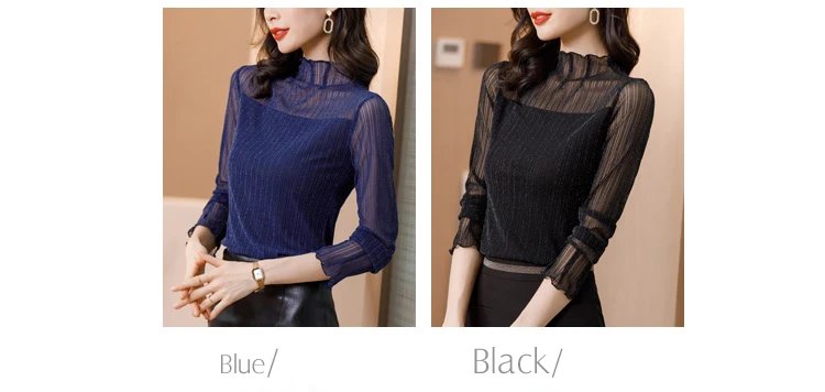 2026 Turtleneck Feminina Camisa Blouse Women Top Ladies Lace Blouses Shirt Ropa Mujer Vetement Femme Chemise Woman Clothes