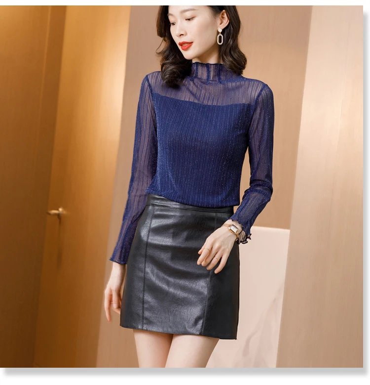 2026 Turtleneck Feminina Camisa Blouse Women Top Ladies Lace Blouses Shirt Ropa Mujer Vetement Femme Chemise Woman Clothes