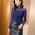 2026 Turtleneck Feminina Camisa Blouse Women Top Ladies Lace Blouses Shirt Ropa Mujer Vetement Femme Chemise Woman Clothes - Image 3