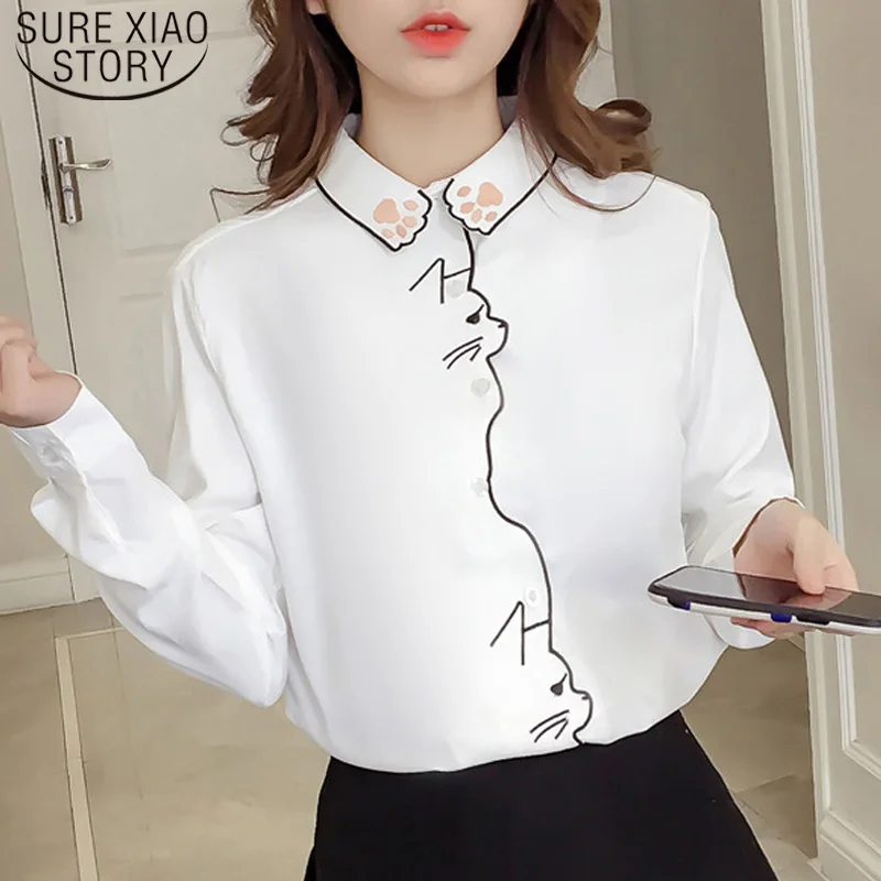 Fashion Cotton Linen V-Neck Women Blouse Shirt Autumn Summer Half Sleeve White OL Blouse V-neck Casual Women Tops Blusas D377