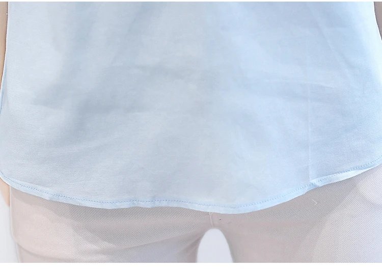 Fashion Cotton Linen V-Neck Women Blouse Shirt Autumn Summer Half Sleeve White OL Blouse V-neck Casual Women Tops Blusas D377