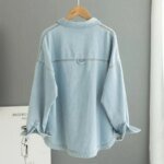 Slim Fit Women's Denim Shirt Casual Long Sleeve Spring Autumn Small Size Loose Style Versatile Casual Top Female Blouse - Image 2