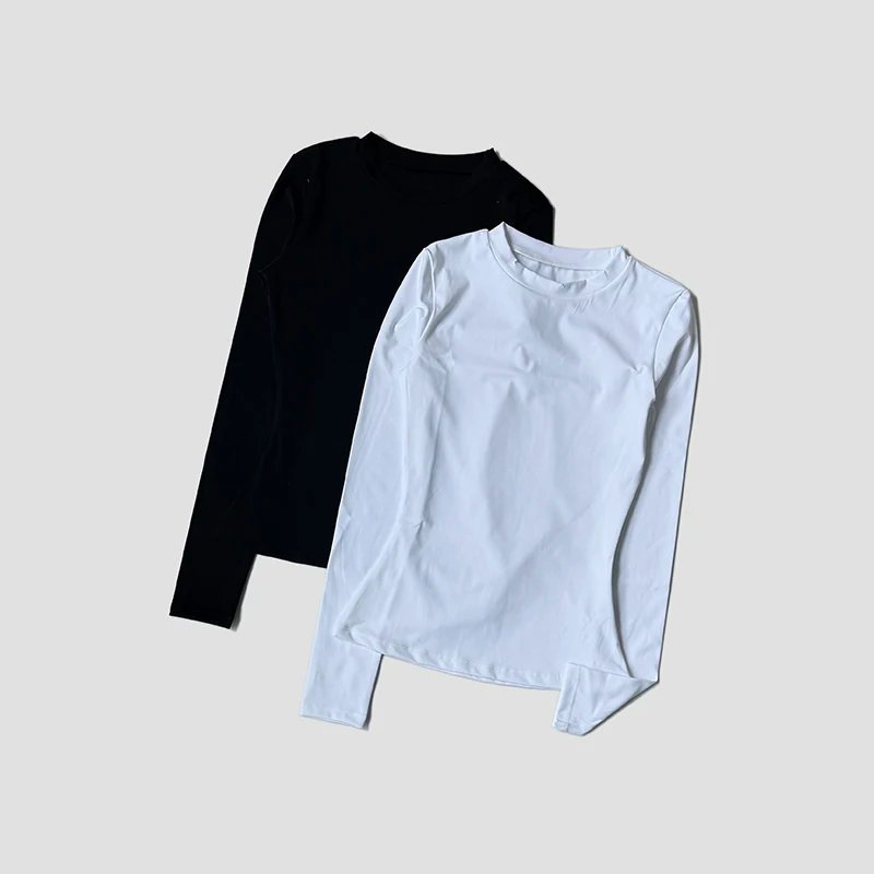 WAERBALL Sports Top Long-sleeve T-Shirt Women's Gym Clothes Workout Tee High Elastic Breathable Running Fitness Shirt