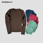 WAERBALL Sports Top Long-sleeve T-Shirt Women's Gym Clothes Workout Tee High Elastic Breathable Running Fitness Shirt