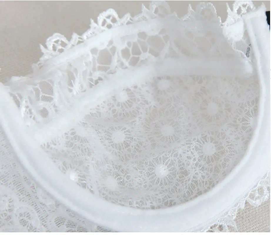 New Arrival Sweet Spicy Lace Lingerie Set Ultra Thin Half Cup Push Up Bra Soft Underwire Anti Sag Comfortable Women Wear