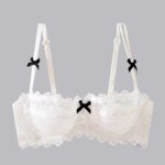 New Arrival Sweet Spicy Lace Lingerie Set Ultra Thin Half Cup Push Up Bra Soft Underwire Anti Sag Comfortable Women Wear - Image 6