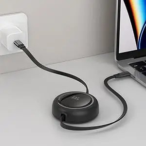 100W Type C to USB C Fast Charge Data Cable Retractable  1m Cable for iPhone 15 Pro Max Samsung Huawei Xiaomi
