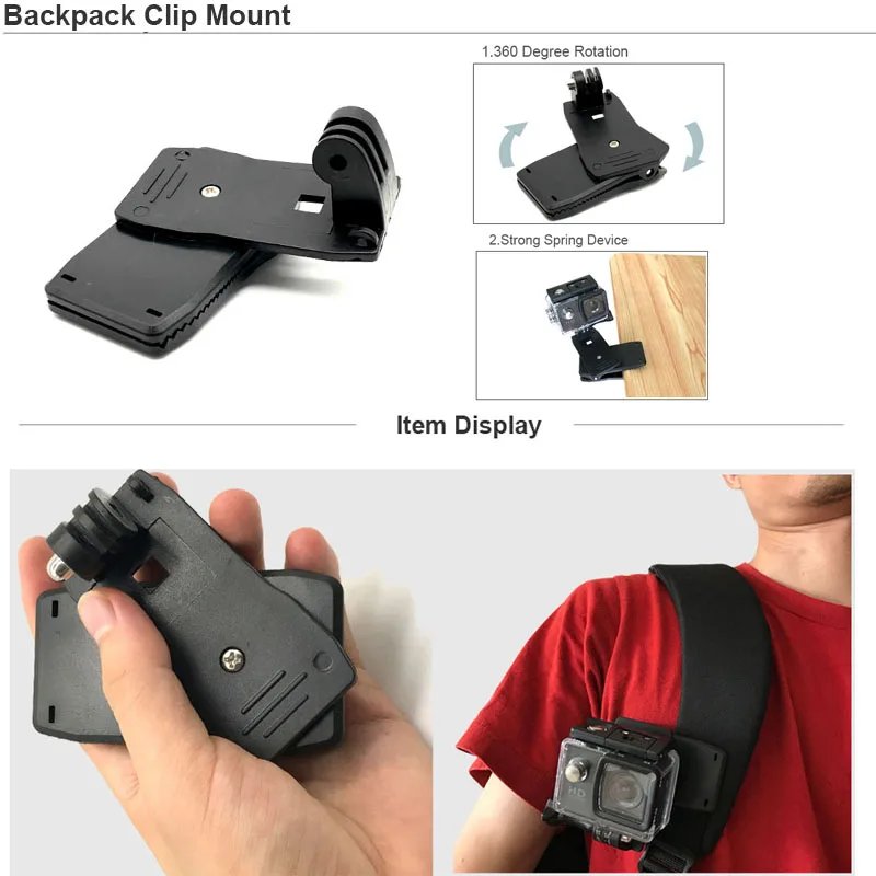 KFFTWWX Accessories Kit for Gopro Hero 13 12 11 10 9 Black 8 7 6 Tripod Mount for SJCAM SJ4000 Yi DBPOWER AKASO EKEN Osmo Action