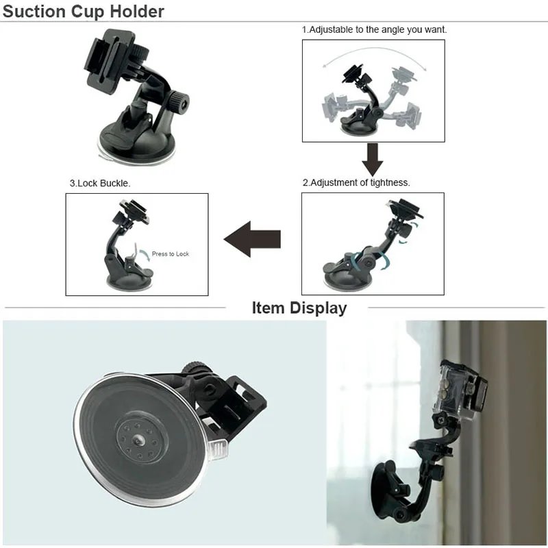 KFFTWWX Accessories Kit for Gopro Hero 13 12 11 10 9 Black 8 7 6 Tripod Mount for SJCAM SJ4000 Yi DBPOWER AKASO EKEN Osmo Action
