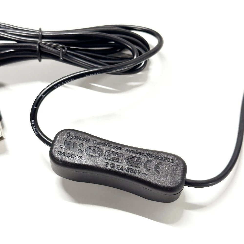 2 Meters USB Cable Extension Cord with ON/OFF Switch, Toggle USB Power Supply Line, Durable Adapter Accessories