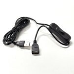 2 Meters USB Cable Extension Cord with ON/OFF Switch, Toggle USB Power Supply Line, Durable Adapter Accessories