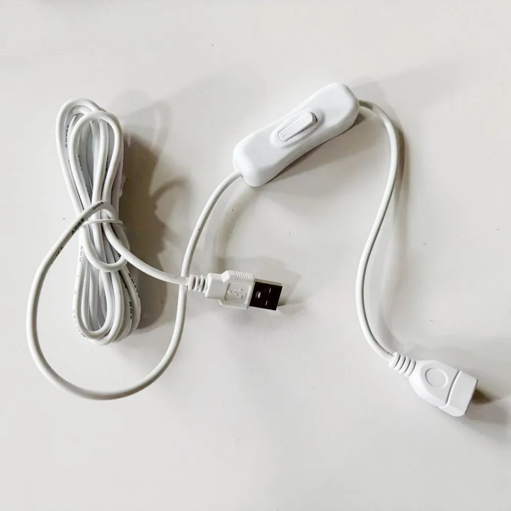 1 Meters USB Cable Extension Cord with ON/OFF Switch, Toggle USB Power Supply Line, Durable Adapter Accessories